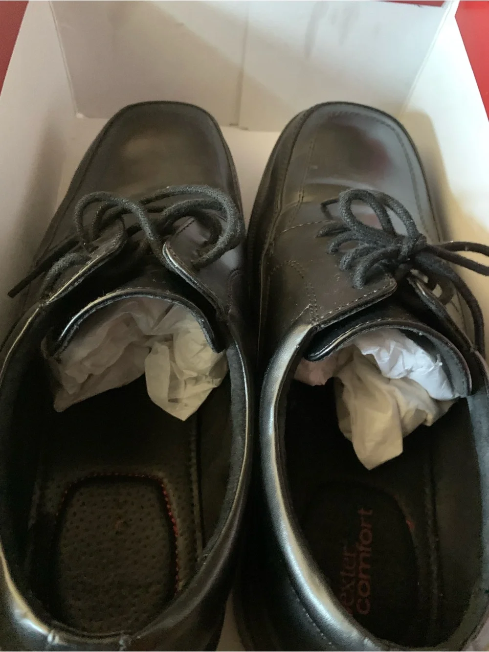 Classic Black Men's Leather Lace-Up Dress Shoes